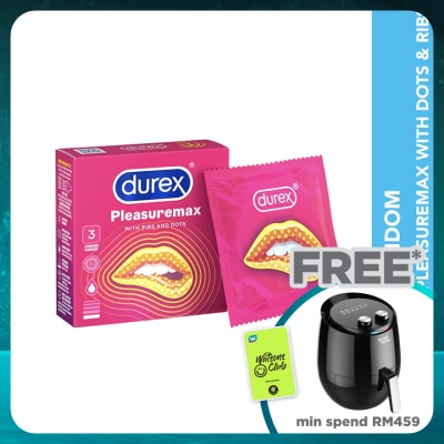 DUREX Condom Pleasuremax Dots & Ribs 3s