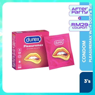 DUREX Condom Pleasuremax Dots & Ribs 3s
