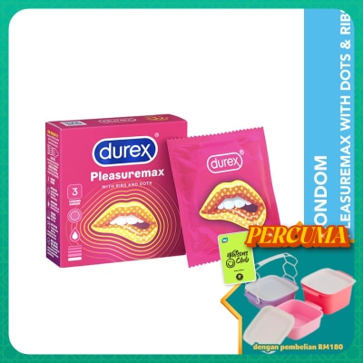 DUREX - Condom Pleasuremax Dots & Ribs 3s