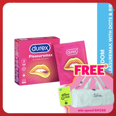 DUREX Condom Pleasuremax Dots & Ribs 3s