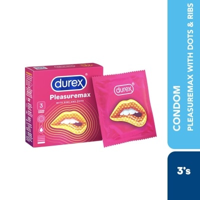 DUREX Condom Pleasuremax Dots & Ribs 3s