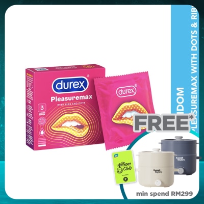 DUREX Condom Pleasuremax Dots & Ribs 3s