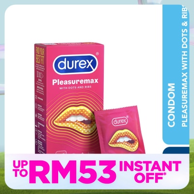 DUREX Condom Pleasuremax Dots & Ribs 12s