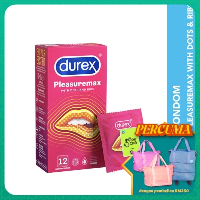 DUREX Condom Pleasuremax Dots & Ribs 12s