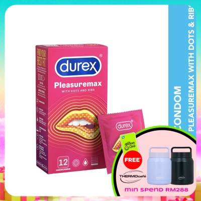 DUREX - Condom Pleasuremax Dots & Ribs 12s