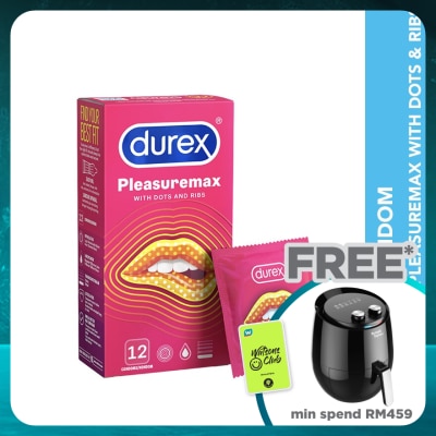 DUREX Condom Pleasuremax Dots & Ribs 12s