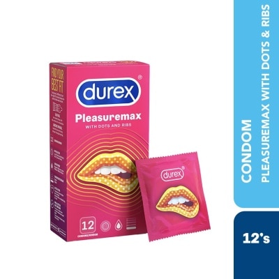 DUREX Condom Pleasuremax Dots & Ribs 12s