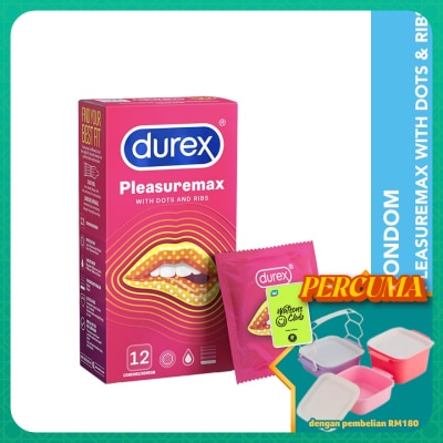 DUREX - Condom Pleasuremax Dots & Ribs 12s