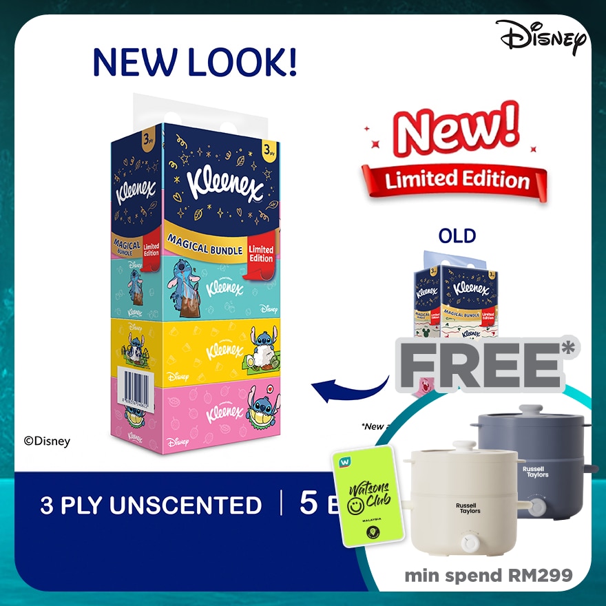 Facial Tissue Box Limited Edition 3Ply 90s x 5