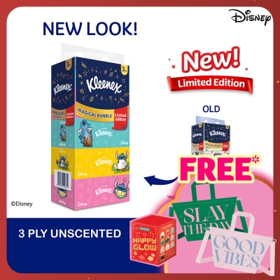 KLEENEX Facial Tissue Box Limited Edition 3Ply 90s x 5