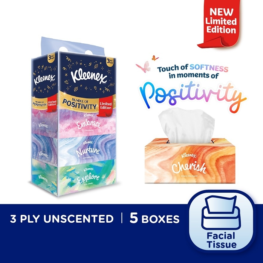 Facial Tissue Box Limited Edition 3Ply (90s x 5)