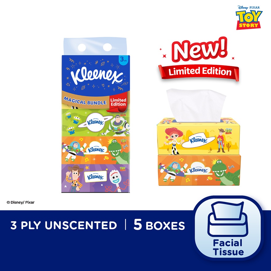 Facial Tissue Box Limited Edition 3Ply 90s x 5