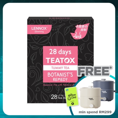 LENNOX 28 Days Teatox Tummy Tea 3.3g x 28's