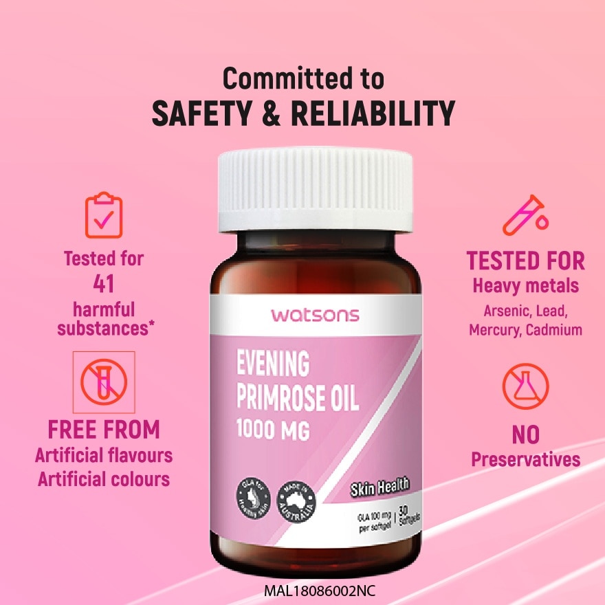 Evening Primrose Oil 1000mg 30'ss