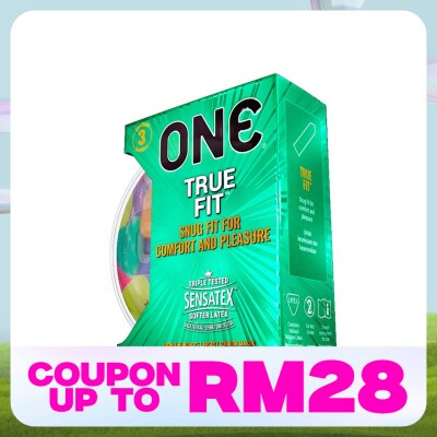 ONE TRUE FIT LATEX CONDOM 3'S