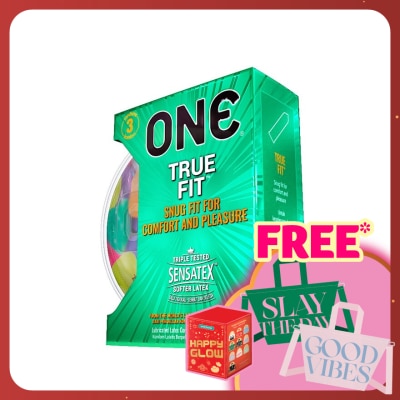 ONE TRUE FIT LATEX CONDOM 3'S