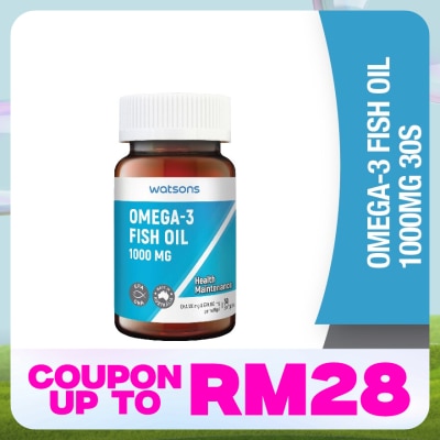 WATSONS Omega 3 Fish Oil 1000mg 30's