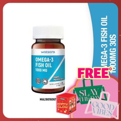 WATSONS Omega 3 Fish Oil 1000mg 30's