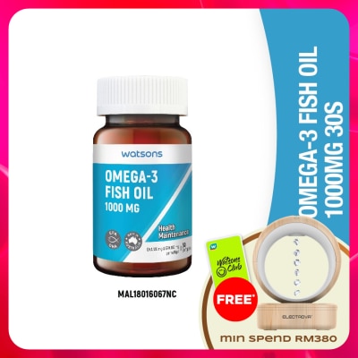 WATSONS - Omega 3 Fish Oil 1000mg 30's