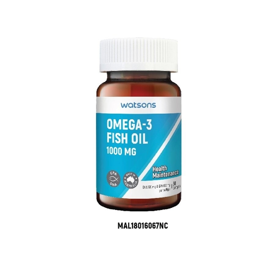 Omega 3 Fish Oil 1000mg 30's