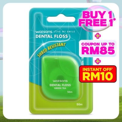 WATSONS Dental Floss Green Tea 50m