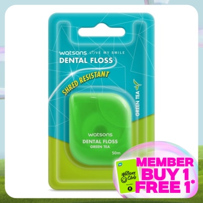 WATSONS Dental Floss Green Tea 50m
