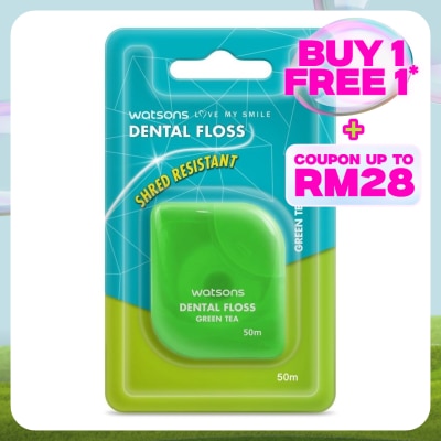 WATSONS Dental Floss Green Tea 50m
