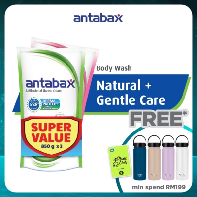 ANTABAX Natural + Gentle Care Shower 2x850ml