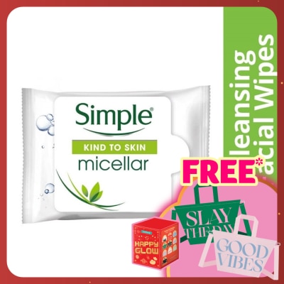 SIMPLE Micellar Cleansing Wipes 25's