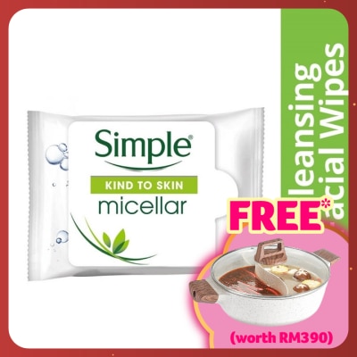 SIMPLE Micellar Cleansing Wipes 25's