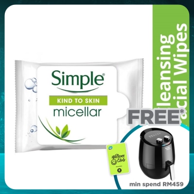 SIMPLE Micellar Cleansing Wipes 25's