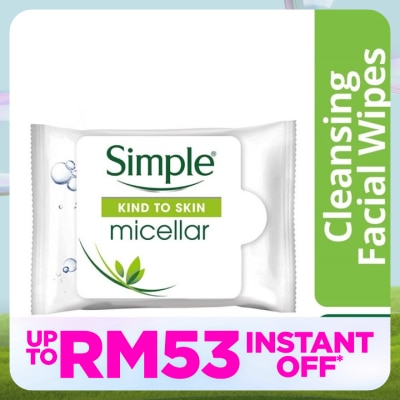 SIMPLE Micellar Cleansing Wipes 25's
