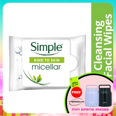 SIMPLE - Micellar Cleansing Wipes 25's