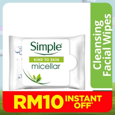 SIMPLE Micellar Cleansing Wipes 25's