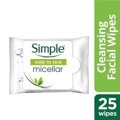 SIMPLE Micellar Cleansing Wipes 25's