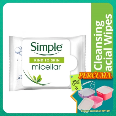 SIMPLE - Micellar Cleansing Wipes 25's