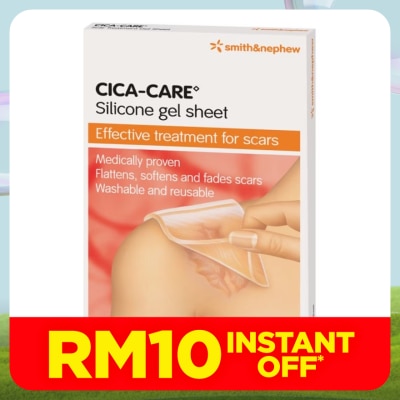 SMITH & NEPHEW Cica-Care Silicone Gel Sheet 12cm x 6cm 1's