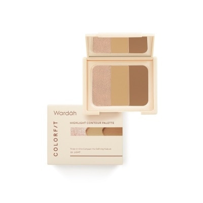 WARDAH Colorfit Highlight Contour Palette 01 Light