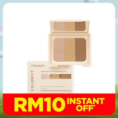 WARDAH Colorfit Highlight Contour Palette 01 Light