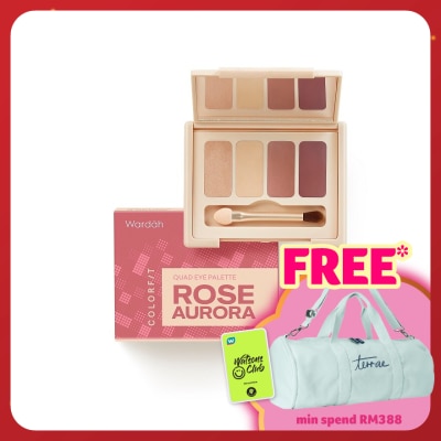 WARDAH Colorfit Quad Eye Palette 02 Rosé Aurora 6 G