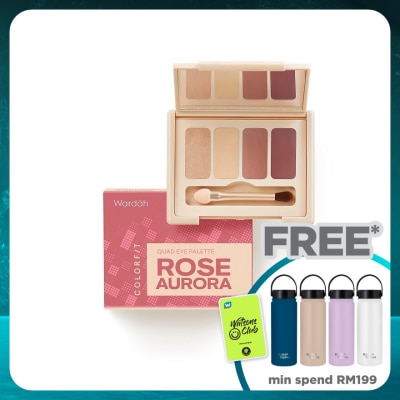 WARDAH Colorfit Quad Eye Palette 02 Rosé Aurora 6 G