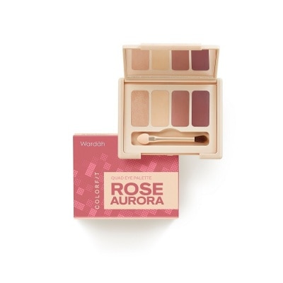 WARDAH Colorfit Quad Eye Palette 02 Rosé Aurora 6 G