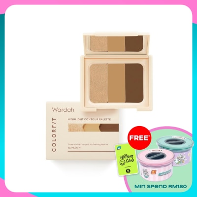 WARDAH Colorfit Highlight Contour Palette 02 Medium