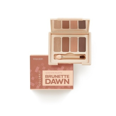 WARDAH Colorfit Quad Eye Palette 01 Brunette Dawn 6 G