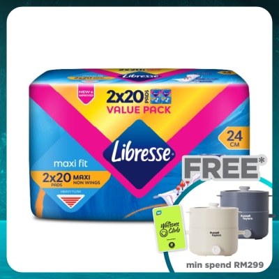 LIBRESSE Maxi Non-Wings Disposable Sanitary Pad24CM 2X20S