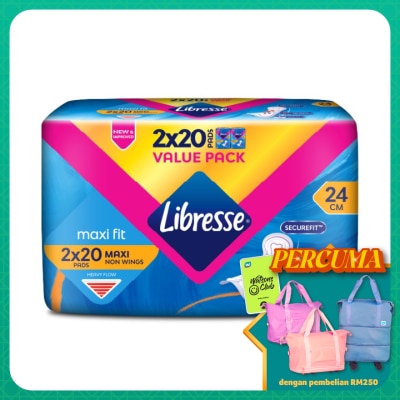 LIBRESSE Maxi Non-Wings Disposable Sanitary Pad24CM 2X20S