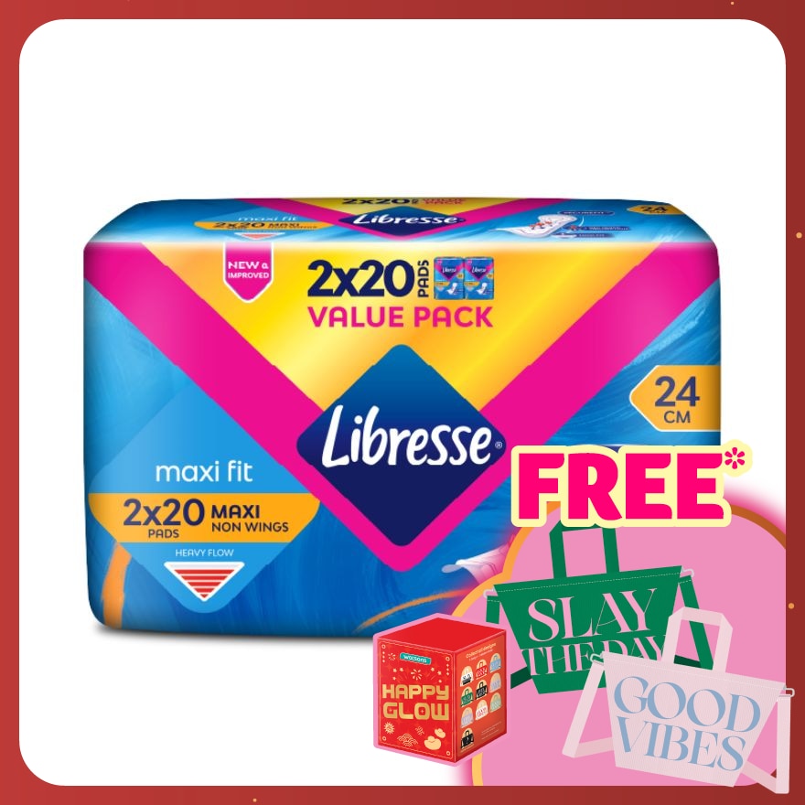 Maxi Non-Wings Disposable Sanitary Pad24CM 2X20S