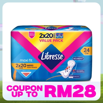 LIBRESSE Maxi Non-Wings Disposable Sanitary Pad24CM 2X20S