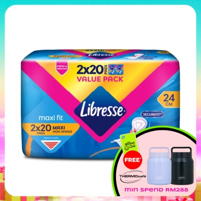 LIBRESSE - Maxi Non-Wings Disposable Sanitary Pad24CM 2X20S