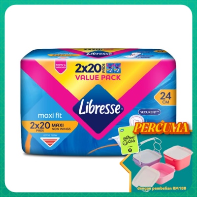 LIBRESSE - Maxi Non-Wings Disposable Sanitary Pad24CM 2X20S